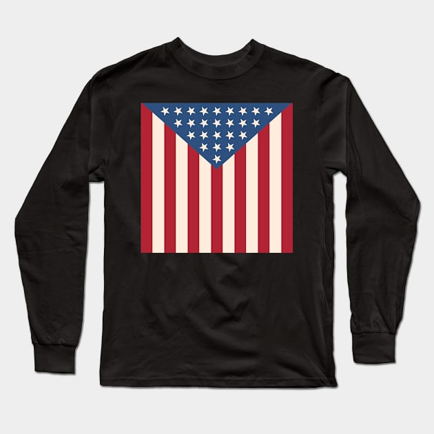 Draped in stars and stripes Long Sleeve T-Shirt by Daribo